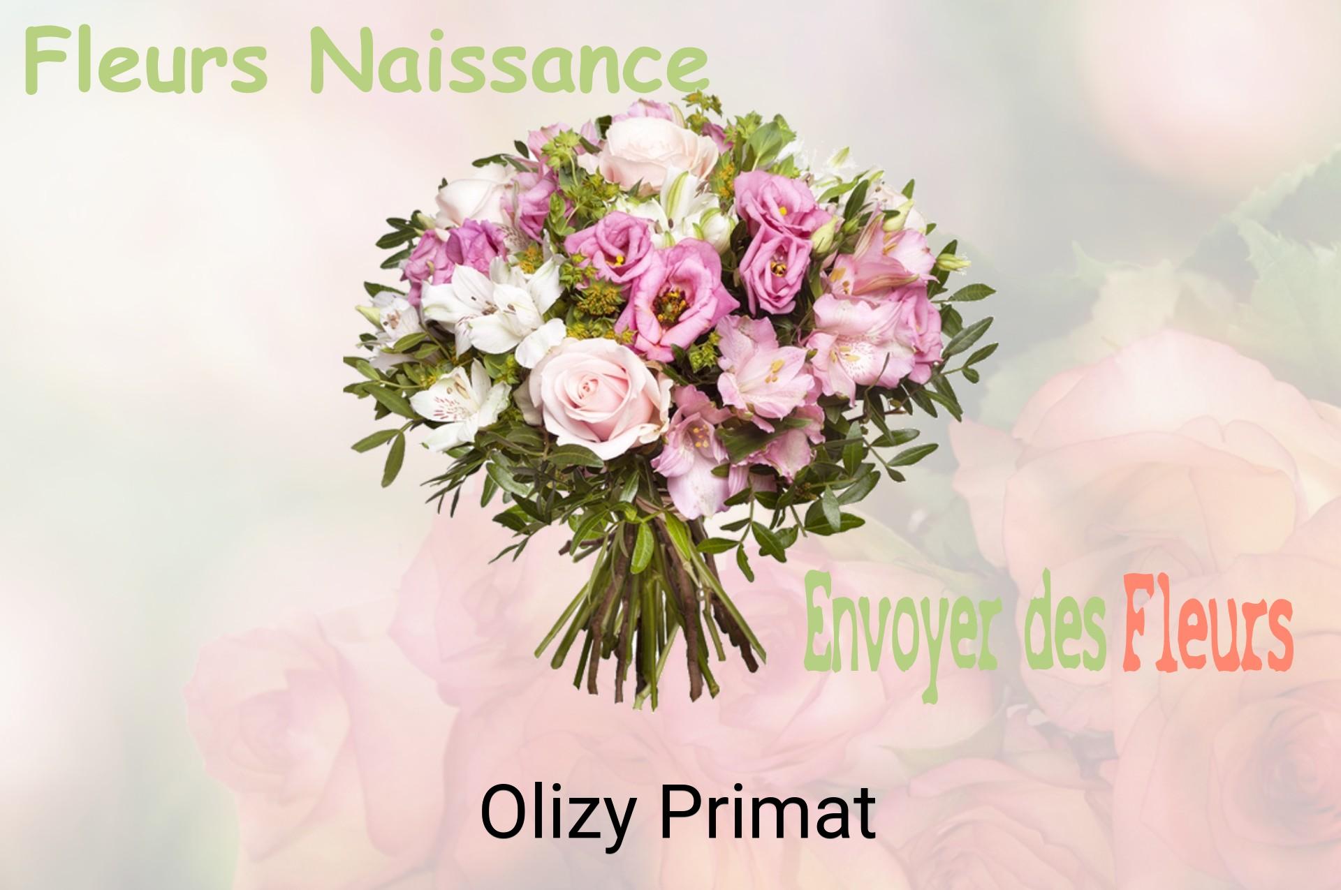 Bouquet de fleurs de naissance livré à Olizy-Primat